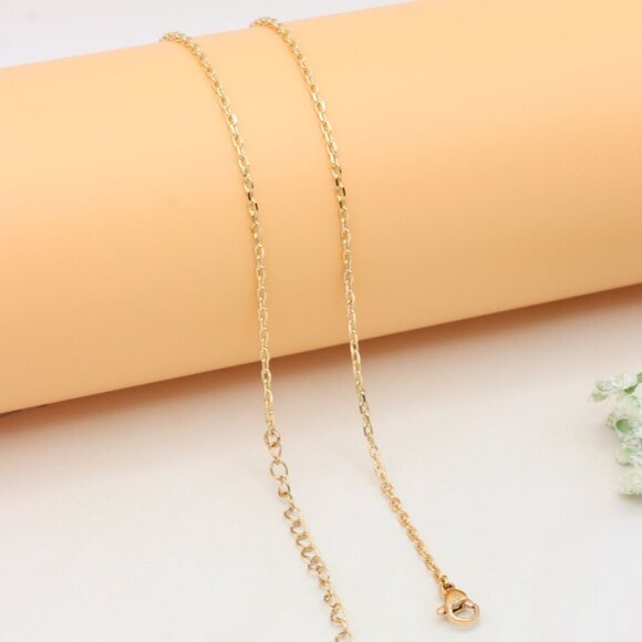 Elegant Rose Gold Necklace with Teardrop CZ Pendant, XPNL0407 - Picture 10 of 12